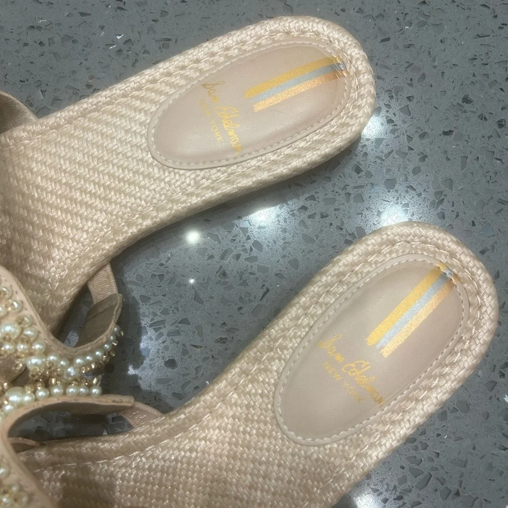 Elegant Pearl Embellished Women's Slides - Picture 3 of 8